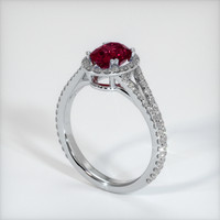 Ruby Ring 2.02 Ct. 14K White Gold Preview