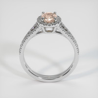 1.28 Ct. Padparadscha Sapphire Ring, 14K White Gold 3