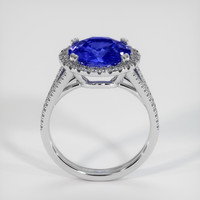 4.55 Ct. Blue Sapphire Ring, 18K White Gold 3