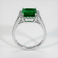 2.75 Ct. Emerald Ring, 18K White Gold 3