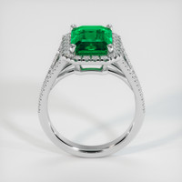 2.75 Ct. Emerald Ring, 18K White Gold 3