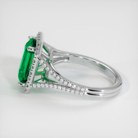 2.75 Ct. Emerald Ring, 18K White Gold 4