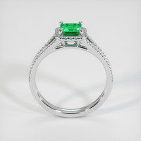 0.52 Ct. Emerald Ring, 18K White Gold 3