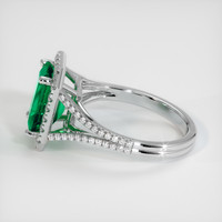 2.39 Ct. Emerald Ring, 18K White Gold 4