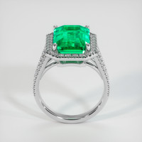 6.32 Ct. Emerald Ring, 18K White Gold 3