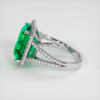 6.32 Ct. Emerald Ring, 18K White Gold 4