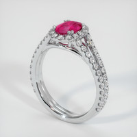 Ruby Ring 0.94 Ct. 18K White Gold Preview