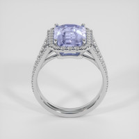4.66 Ct. Violet Sapphire Ring, 18K White Gold 3