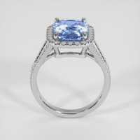 4.63 Ct. Blue Sapphire Ring, 18K White Gold 3
