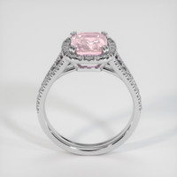 3.59 Ct. Pink Sapphire Ring, 18K White Gold 3