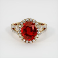 Ruby Ring 4.10 Ct., 18K Yellow Gold Preview