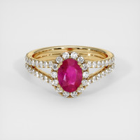Ruby Ring 0.94 Ct., 18K Yellow Gold Preview