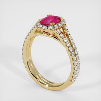 Ruby Ring 0.94 Ct., 18K Yellow Gold Preview