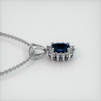 0.95 Ct. Sapphire Pendant, Platinum 950 3