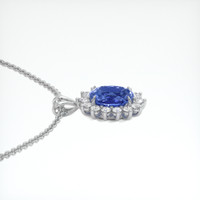 1.98 Ct. Blue Sapphire Pendant, Platinum 950 3