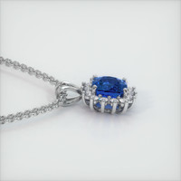 2.08 Ct. Sapphire Pendant, Platinum 950 3
