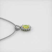 0.55 Ct. Sapphire Pendant, 14K White Gold 3