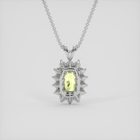 1.48 Ct. Alexandrite Pendant, 14K White Gold 4