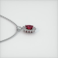 2.02 Ct. Ruby Pendant, 14K White Gold 3