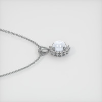 1.55 Ct. Sapphire Pendant, 14K White Gold 3