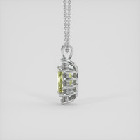 1.48 Ct. Green to Brownish Yellow Alexandrite Pendant, 18K White Gold 3