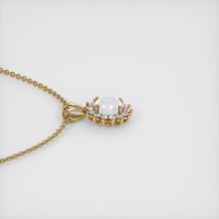 1.57 Ct. Grey Sapphire Pendant, 14K Yellow Gold 3