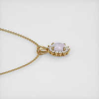 5.36 Ct. Grey Sapphire Pendant, 14K Yellow Gold 3