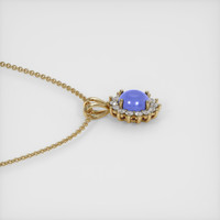 15.59 Ct. Blue Sapphire Pendant, 14K Yellow Gold 3