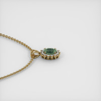 1.14 Ct. Sapphire Pendant, 14K Yellow Gold 3