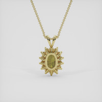 1.11 Ct. Greenish Brown Andalusite Pendant, 18K Yellow Gold 4