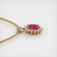 1.02 Ct. Sapphire Pendant, 18K Yellow Gold 3
