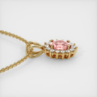 1.12 Ct. Sapphire Pendant, 18K Yellow Gold 3
