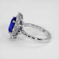 3.98 Ct. Blue Sapphire Ring, Platinum 950 4