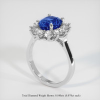 3.49 Ct. Sapphire Ring, Platinum 950 2