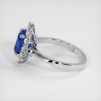 2.18 Ct. Blue Sapphire Ring, Platinum 950 4