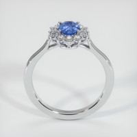 0.82 Ct. Blue Sapphire Ring, Platinum 950 3