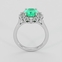 2.41 Ct. Emerald Ring, Platinum 950 3