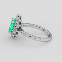 2.41 Ct. Emerald Ring, Platinum 950 4