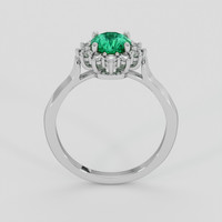 0.76 Ct. Emerald Ring, Platinum 950 3