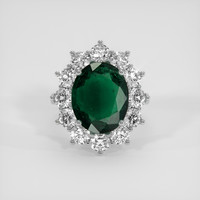 4.00 Ct. Emerald Ring, Platinum 950 1