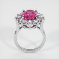 8.00 Ct. Purplish Pink Sapphire Ring, Platinum 950 3