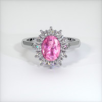 1.19 Ct. Pink Sapphire Ring, Platinum 950 1