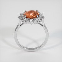 2.83 Ct. Padparadscha Sapphire Ring, Platinum 950 3