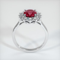 2.55 Ct. Pinkish Red Ruby Ring, Platinum 950 3