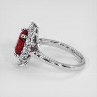 4.04 Ct. Ruby Ring, Platinum 950 4