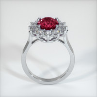 2.92 Ct. Pinkish Red Ruby Ring, Platinum 950 3