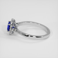 0.82 Ct. Blue Sapphire Ring, Platinum 950 4