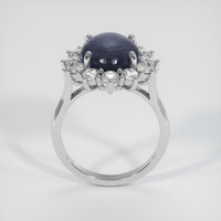 8.03 Ct. Greyish Blue Sapphire Ring, Platinum 950 3