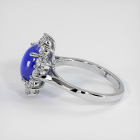 4.30 Ct. Blue Sapphire Ring, Platinum 950 4