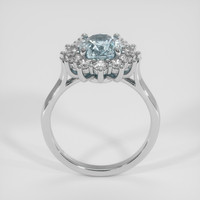 2.39 Ct. Greenish Blue Sapphire Ring, Platinum 950 3